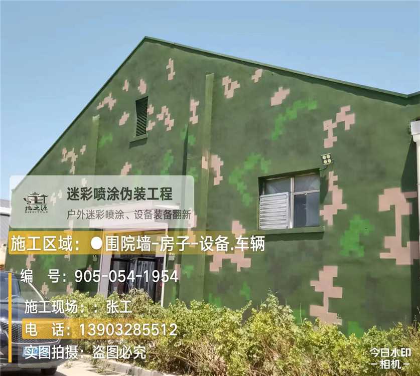 中山外墙数码迷彩漆施工报价清单（100㎡标准墙面测算）